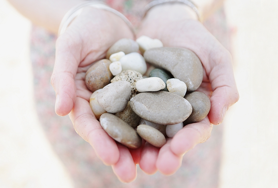 Beach pebbles